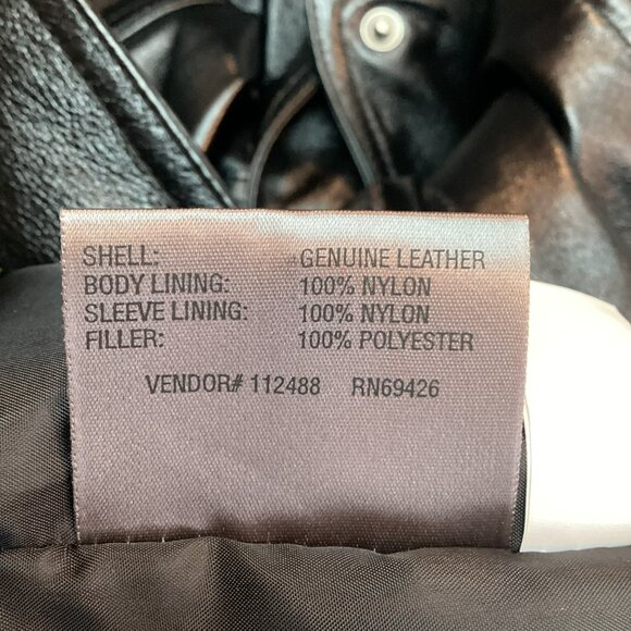 Wilsons Leather Moto Bomber Mens 3X Genuine Leather Jacket Wool Thinsulate Insul - Picture 13 of 16